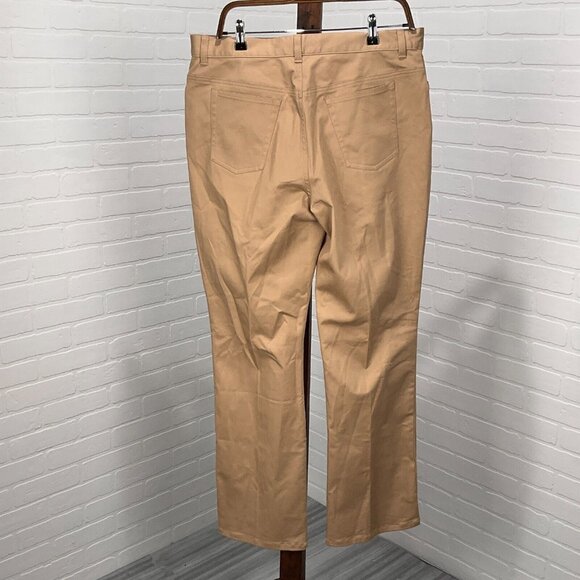Lauren Ralph Lauren Pants Womens 14 Tan Stretch Trim Preppy Equestrian NWT - Picture 4 of 12